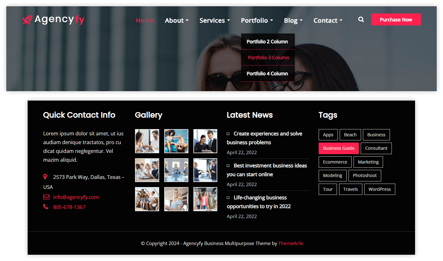 Header and Footer Styles
