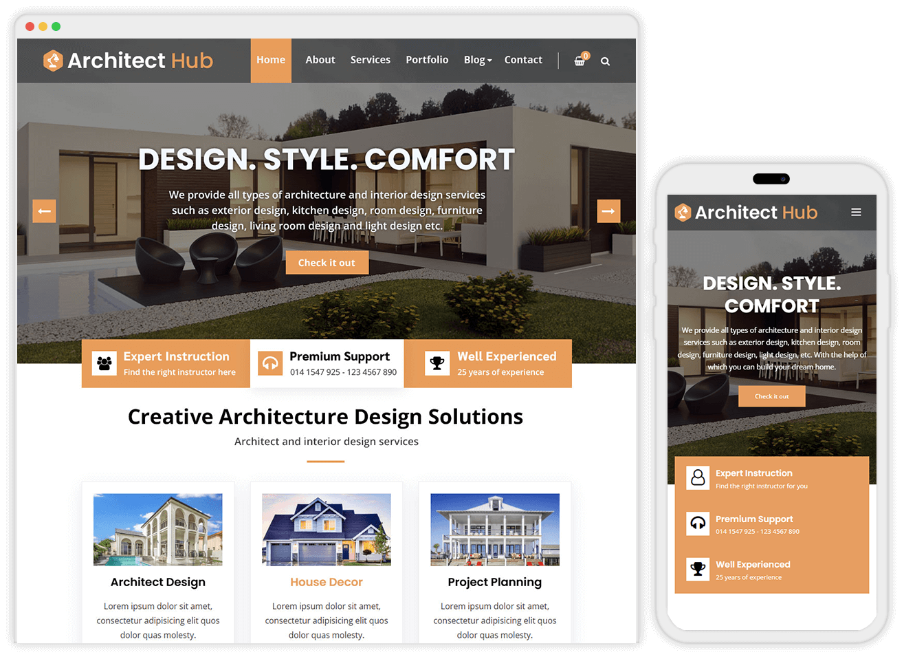 Architect Hub - Architecture and Interior Décor WordPress Theme