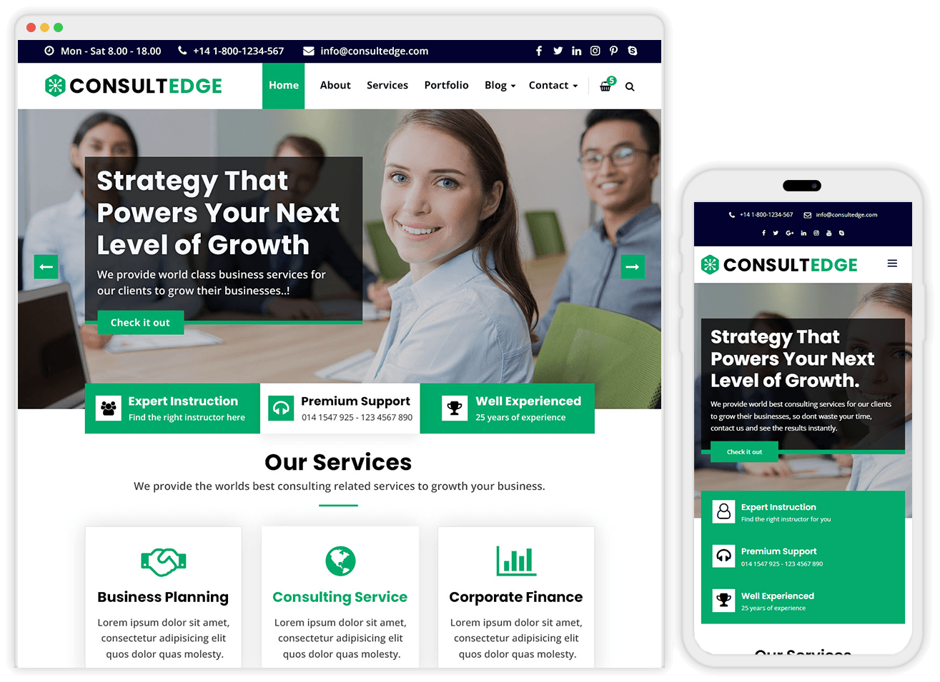 ConsultEdge Free Theme