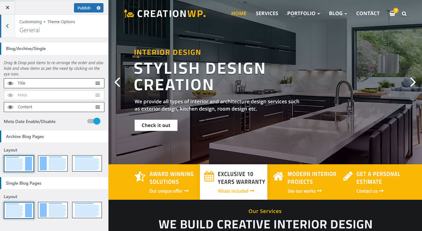 Customizer Controls