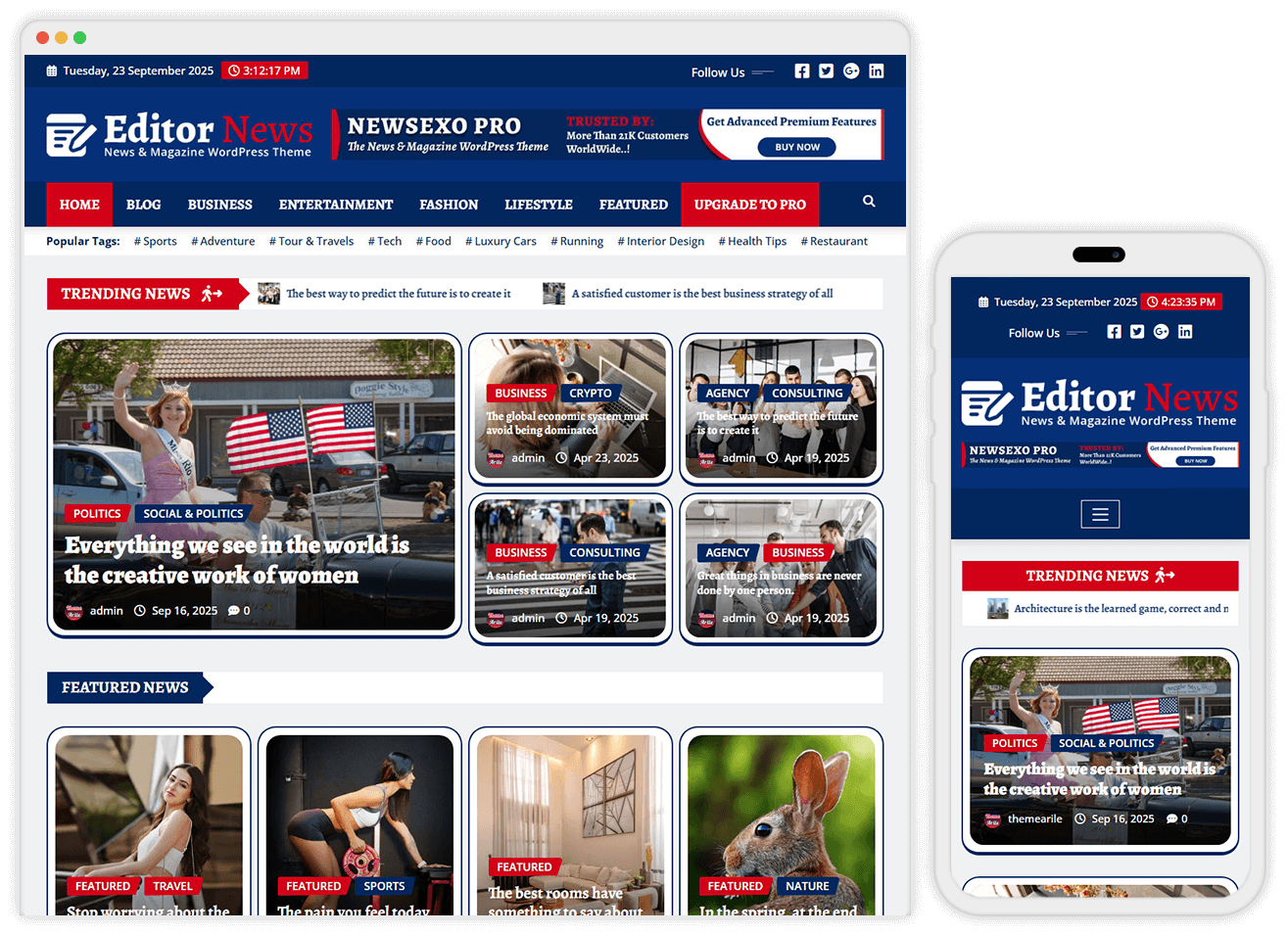 The News and Magazine WordPress Theme