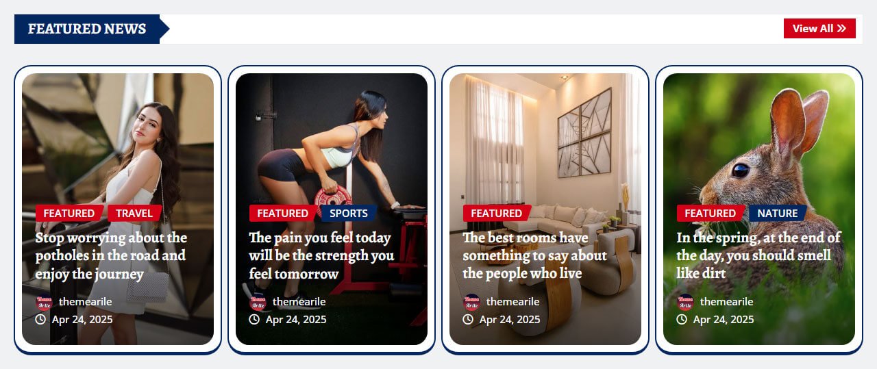 Beautiful Featured News Slider