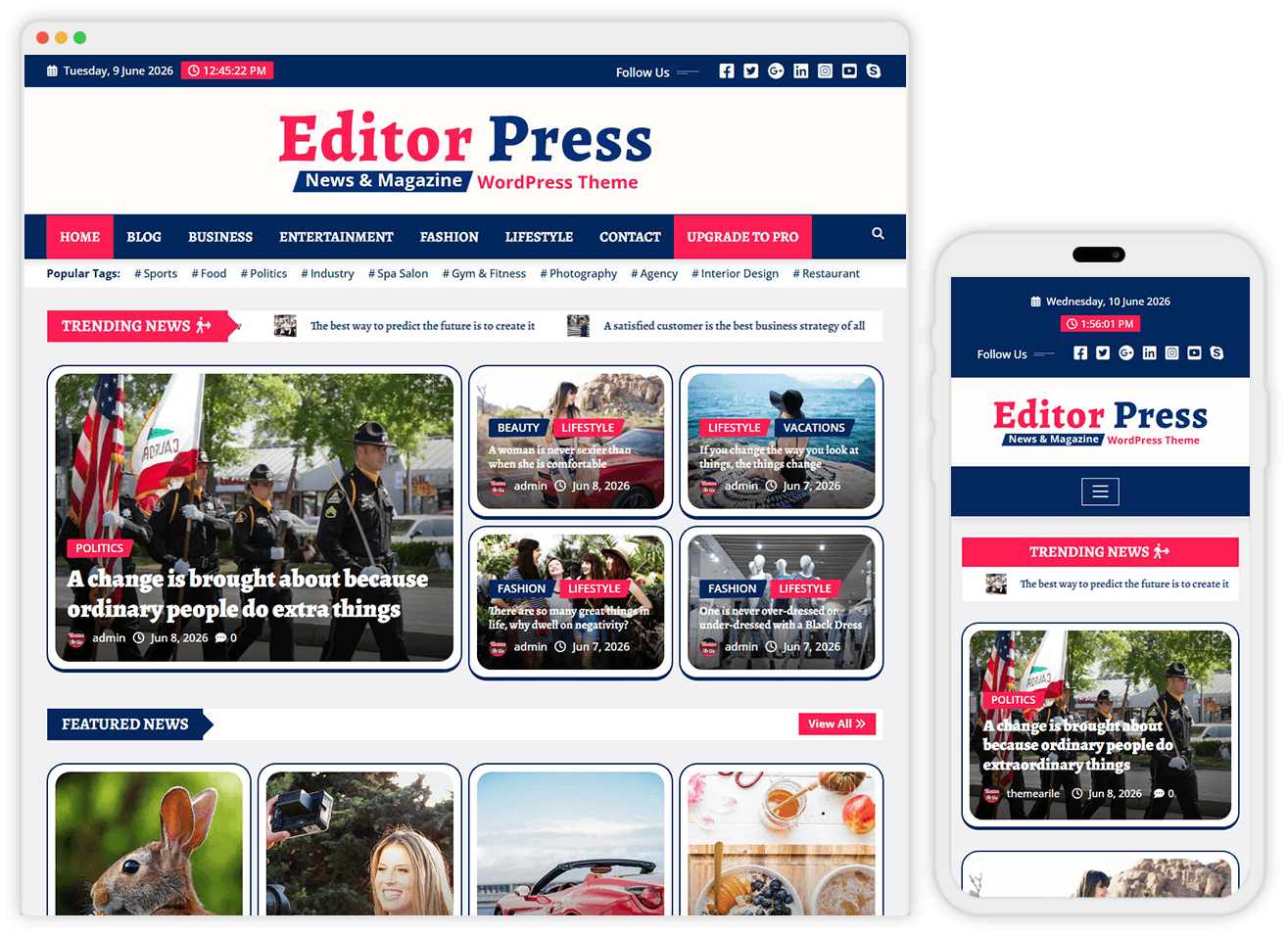 EditorPress Theme - Professional News & Magazine WordPress Theme
