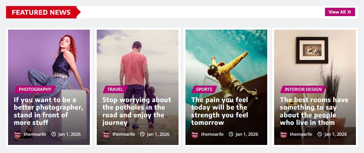 Beautiful Featured News Slider