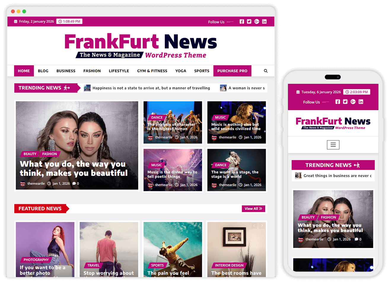 The News and Magazine WordPress Theme