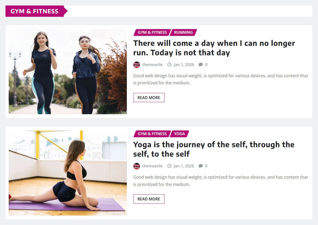 Beautiful List View News Area