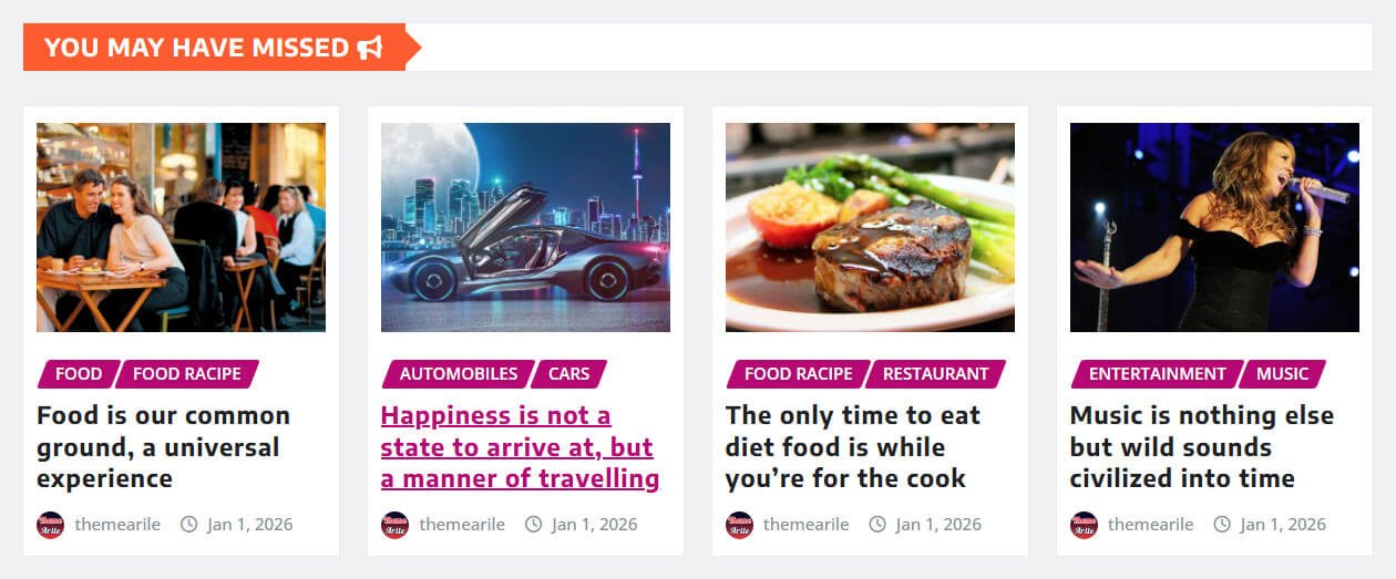 Unique You May Have Missed Area