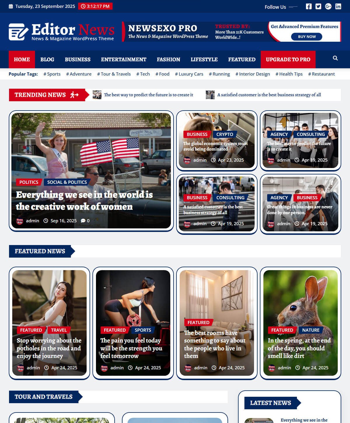 The News and Magazine WordPress Blog Theme