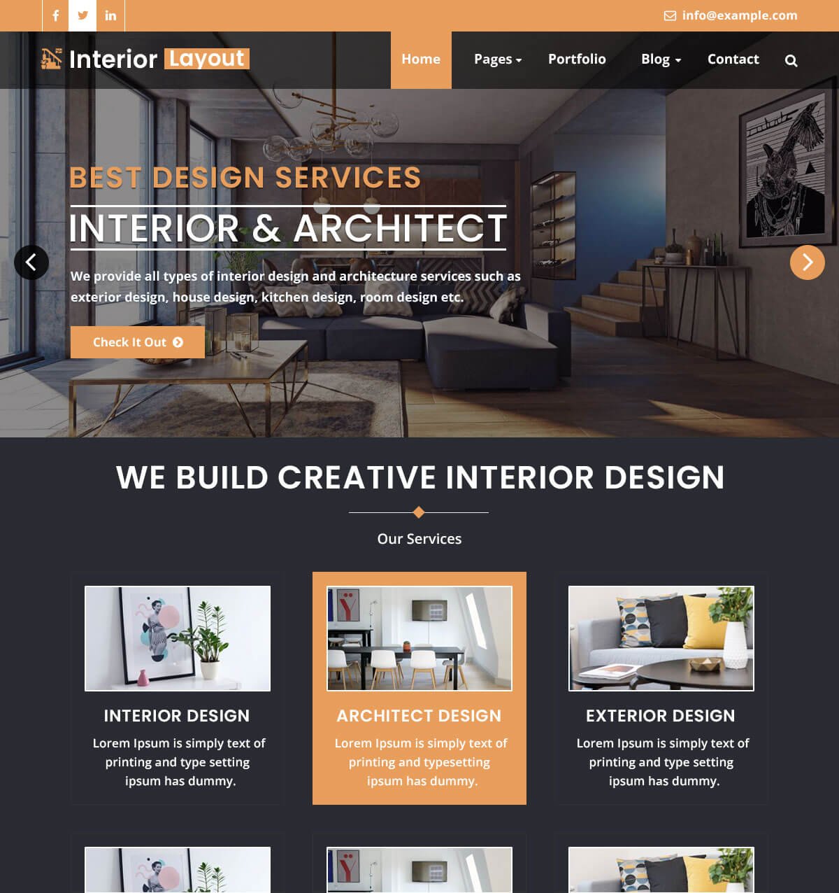 Responsive WordPress Theme for Interior Design, Architecture, and Construction