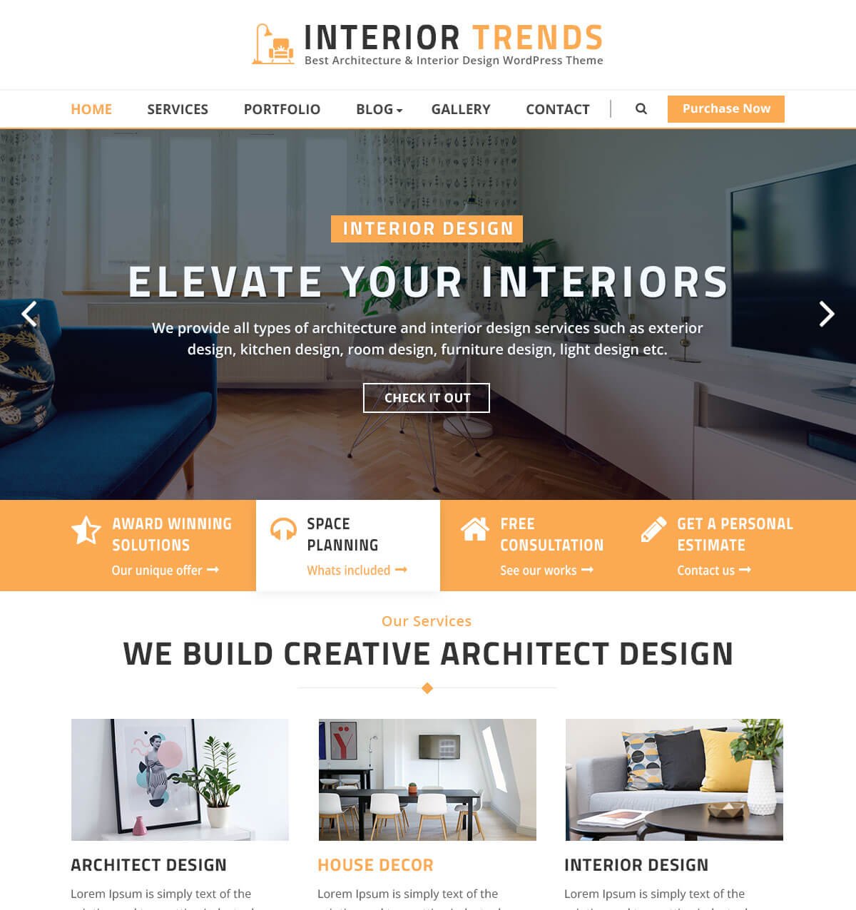 Best Architecture and Interior Design WordPress Theme