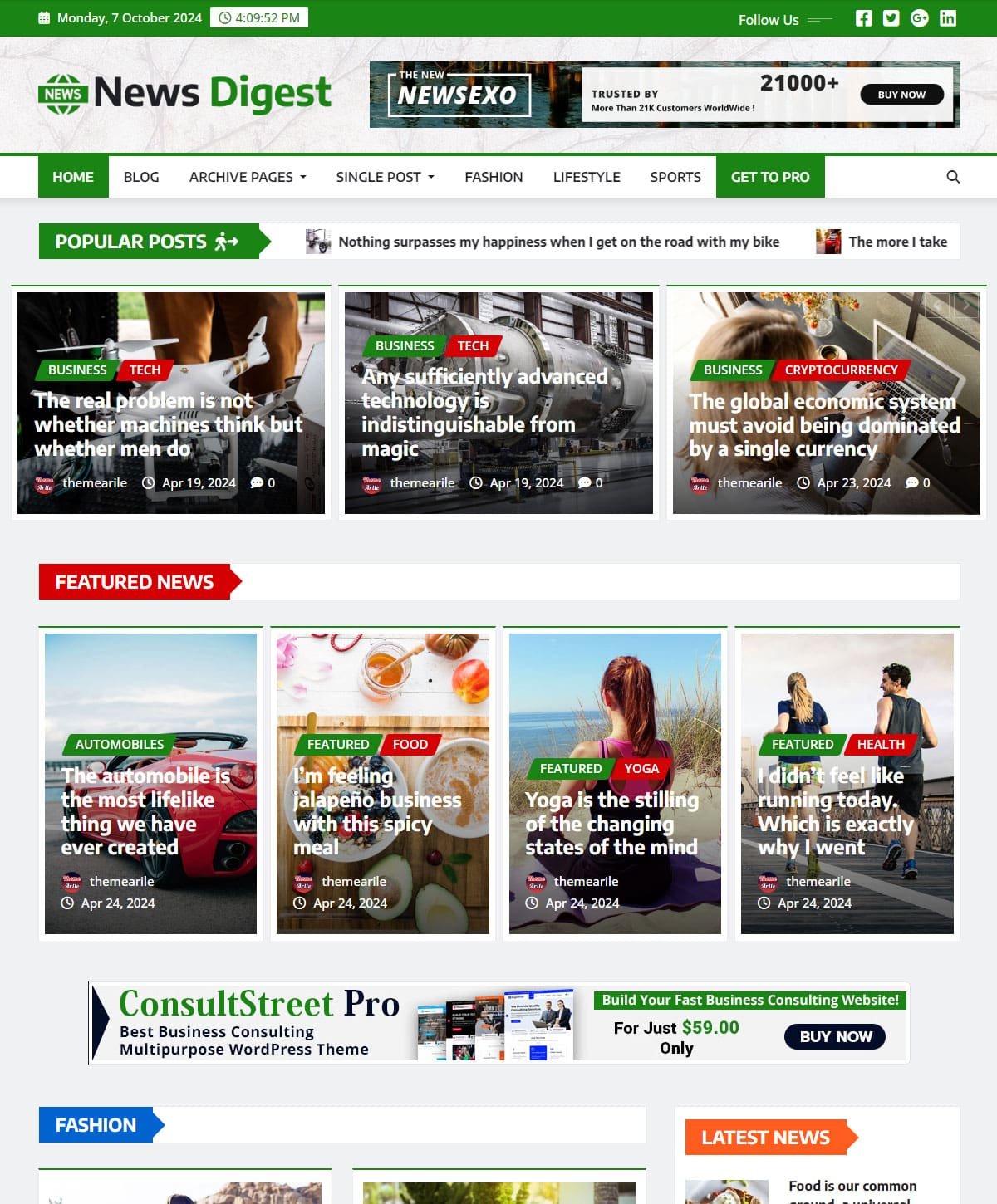 The Ultimate Stylish Mobile-First WordPress Theme for News, Magazines, and Blogs