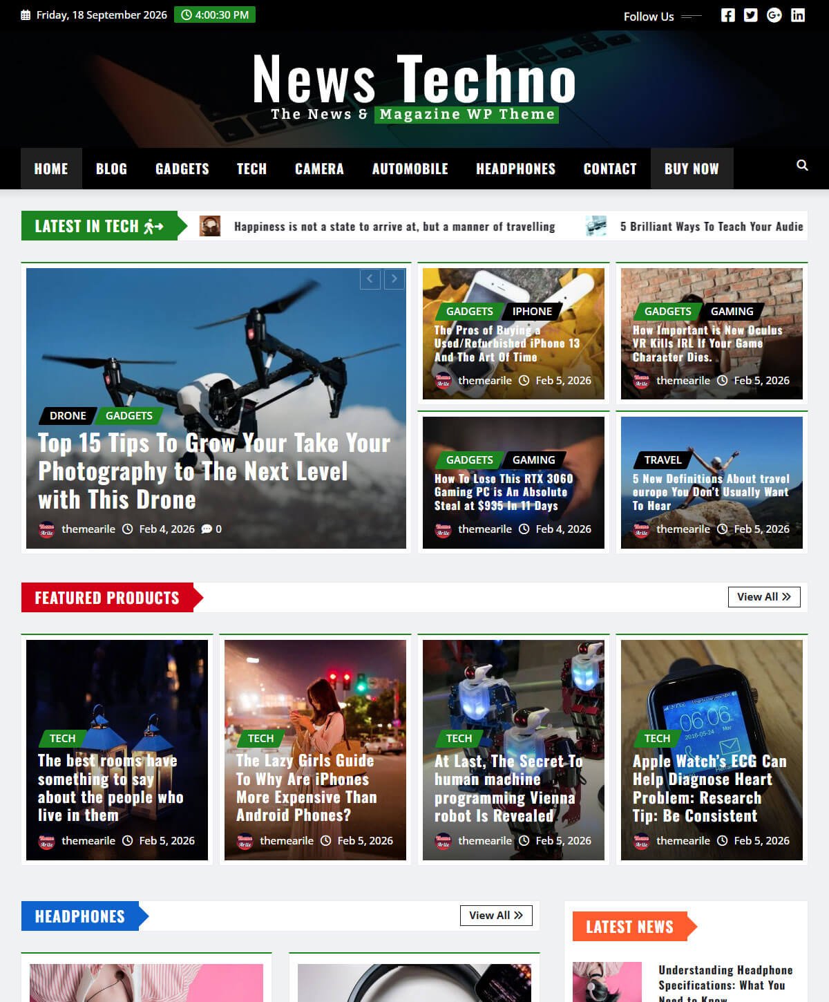 SEO-Friendly Blog, Magazine & News WordPress Theme
