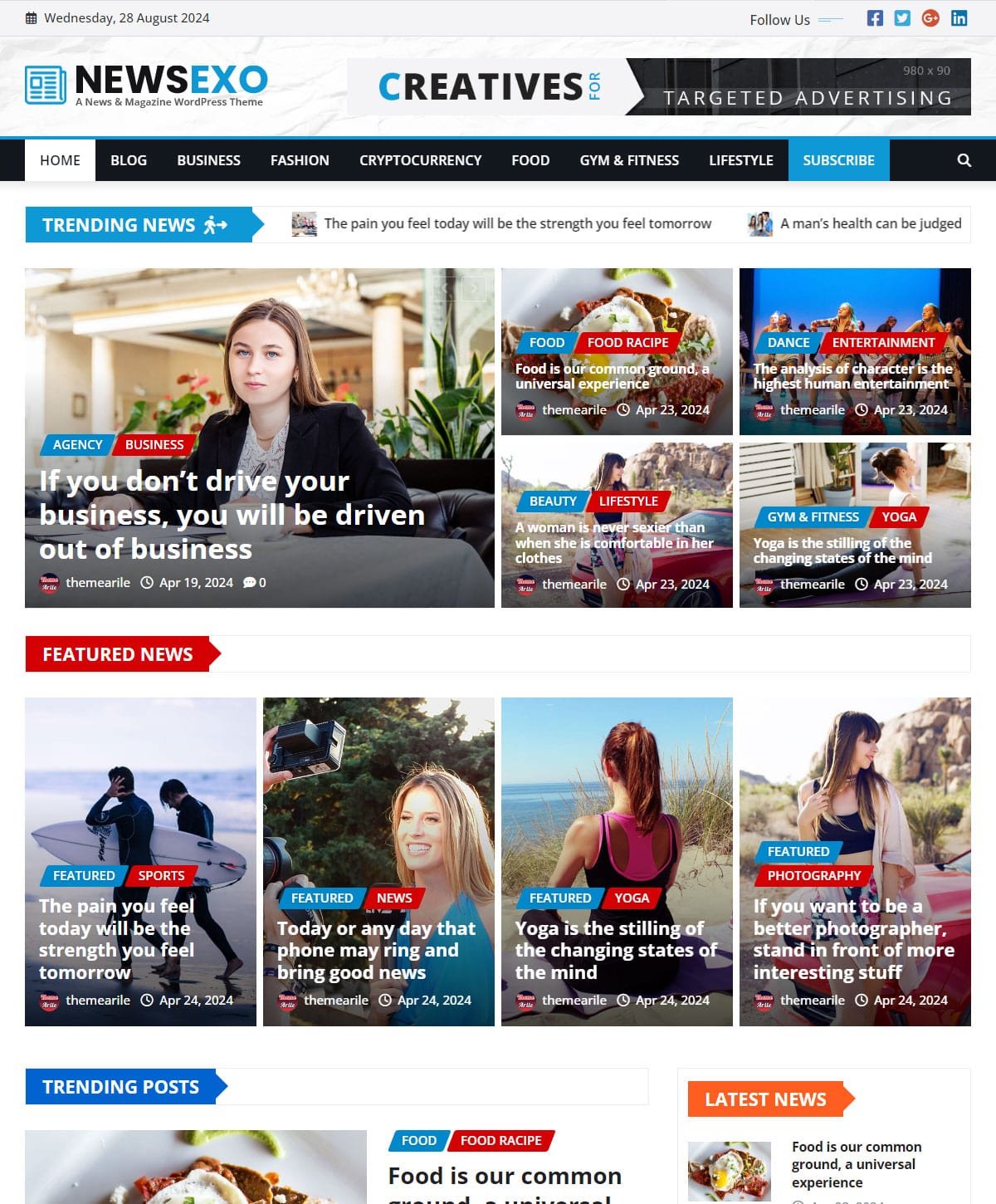 The Stylish, Lightweight, powerful News Blog and Magazine WordPress Theme