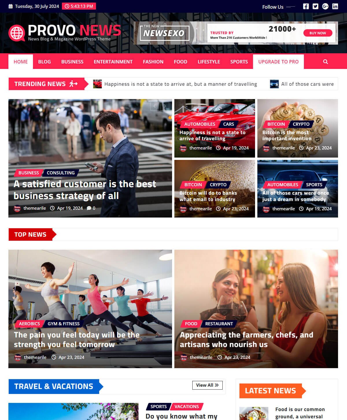 Provo News free News and Magazine WordPress Theme