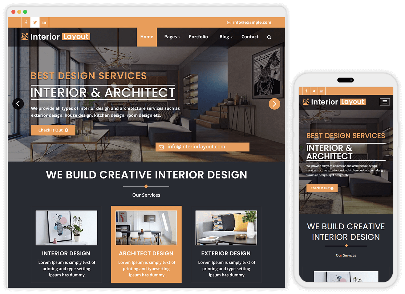 Powerful Interior Design, Architecture, and Construction WordPress Theme