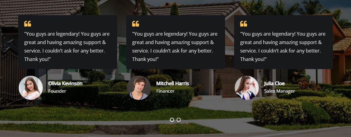 Beautiful Testimonial Style