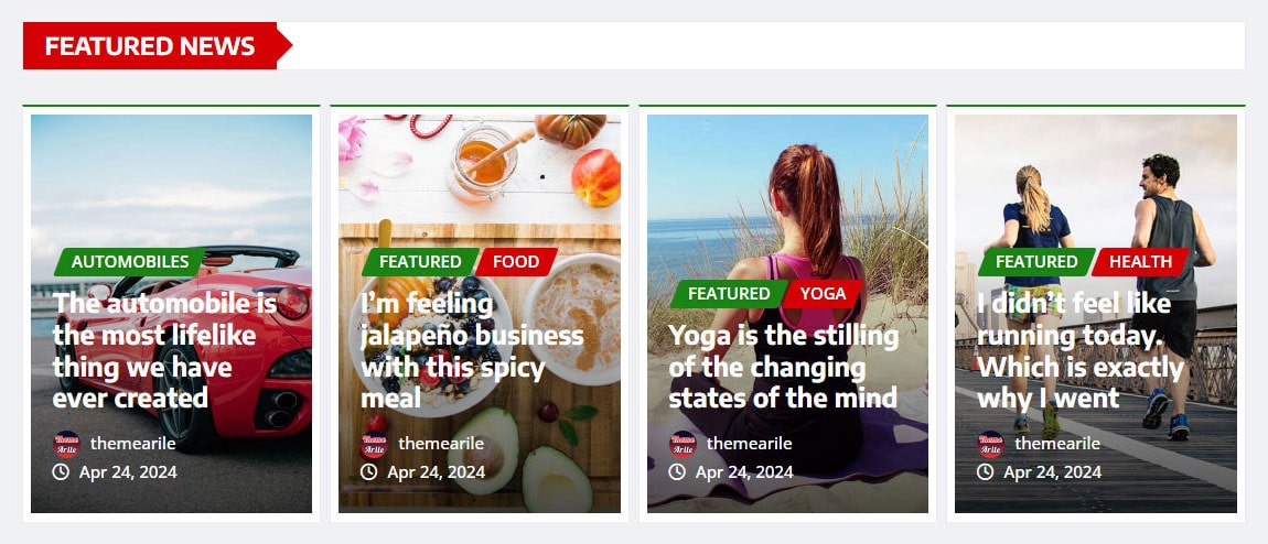 Beautiful Featured News Slider