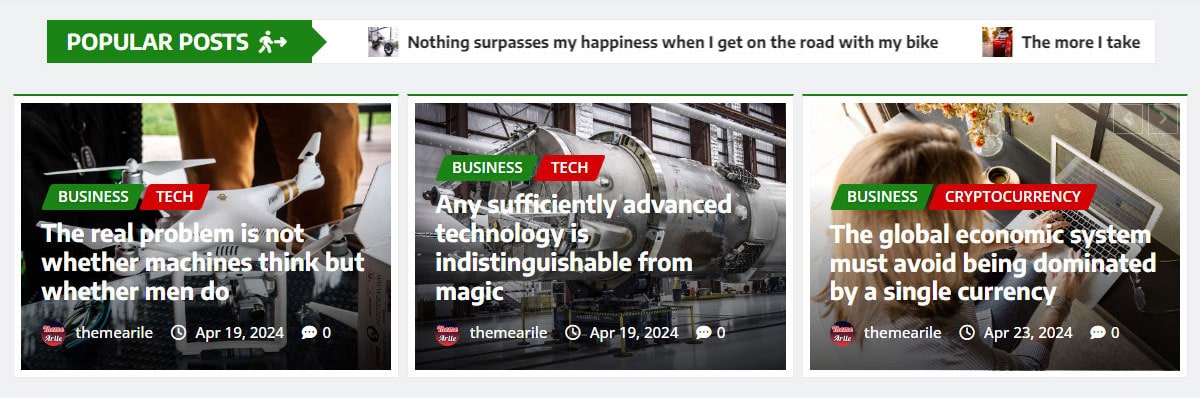 Scrollable Trending News With the Overlap News Slider