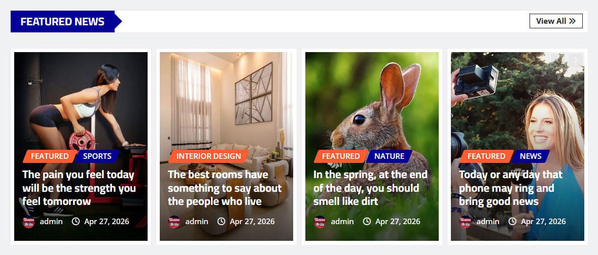 Beautiful Featured News Slider