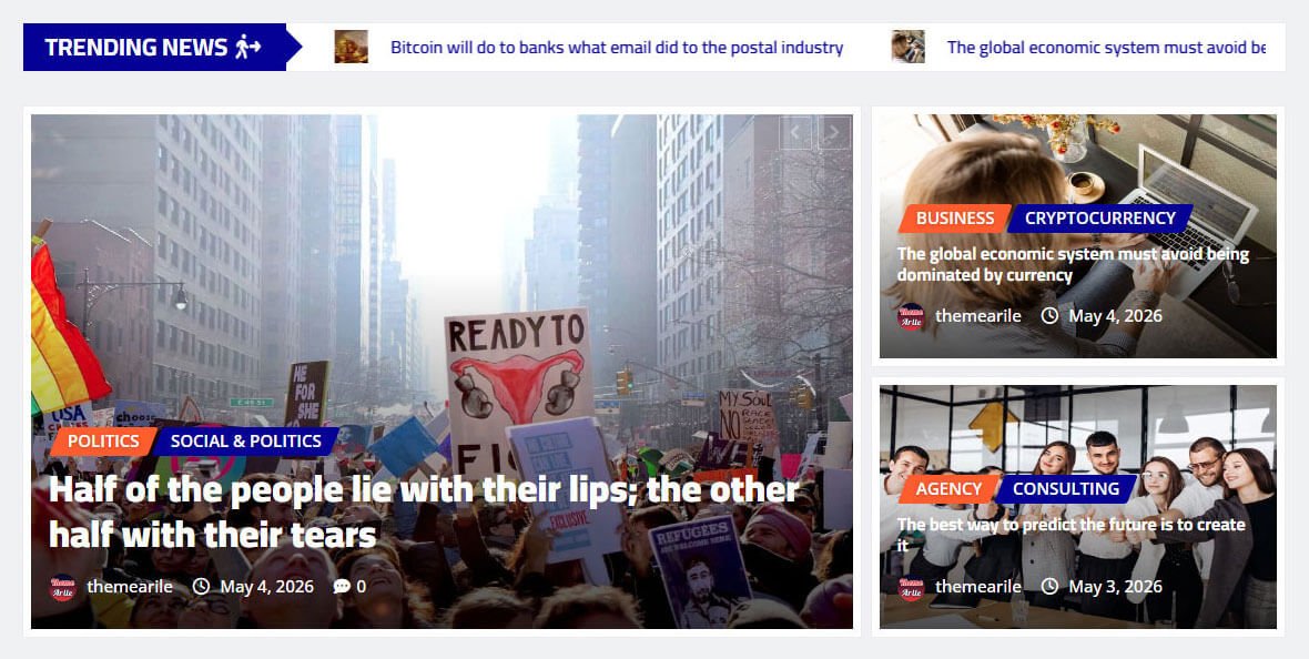 Scrollable Trending News With the Overlap News Slider