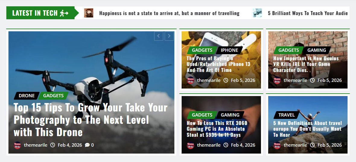 Scrollable Trending News With the Overlap News Slider