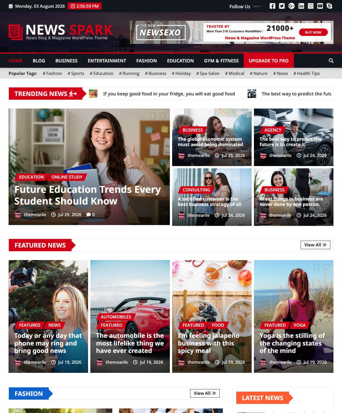 Homepage Sixteen