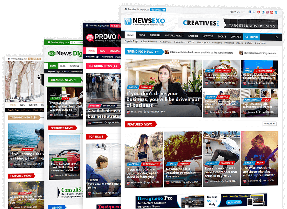 newsexo free news and magazine WordPress theme
