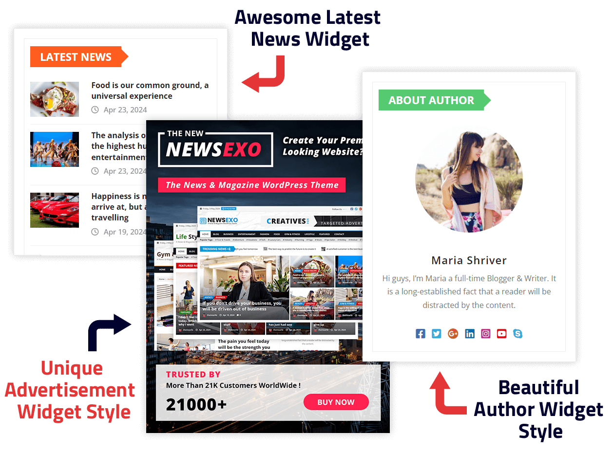 Stylish Sidebar Widget Layout Style