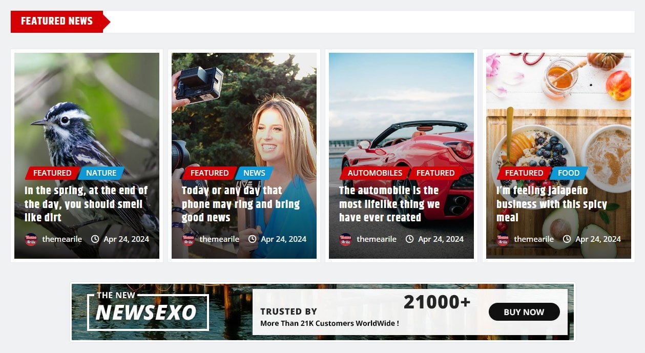 Beautiful Featured News Slider