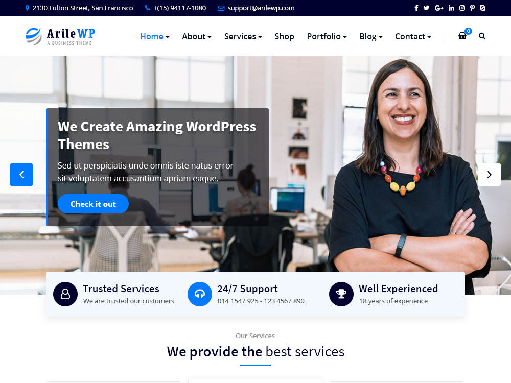 Business Multipurpose WordPress Theme