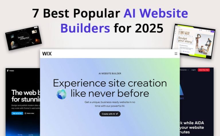 7 Best Popular AI Website Builders for 2026
