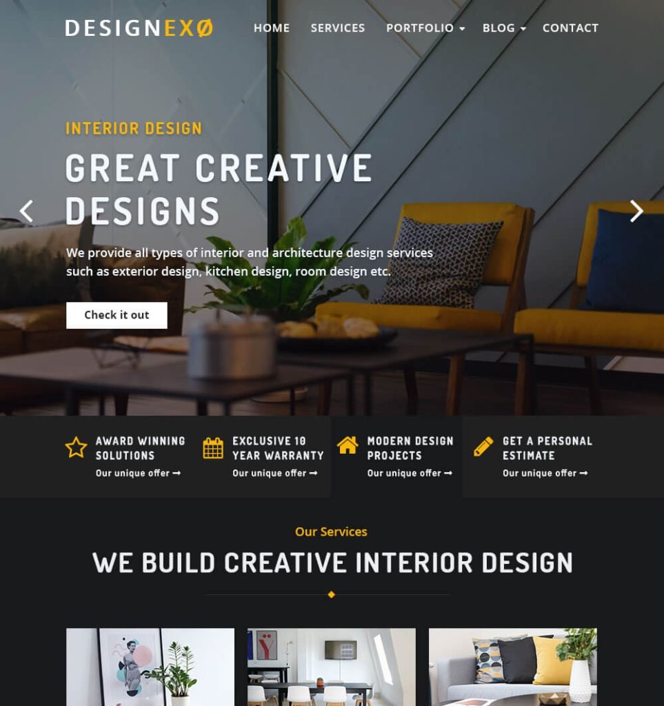 Designexo Theme - Best Architectural and Interior Design Theme