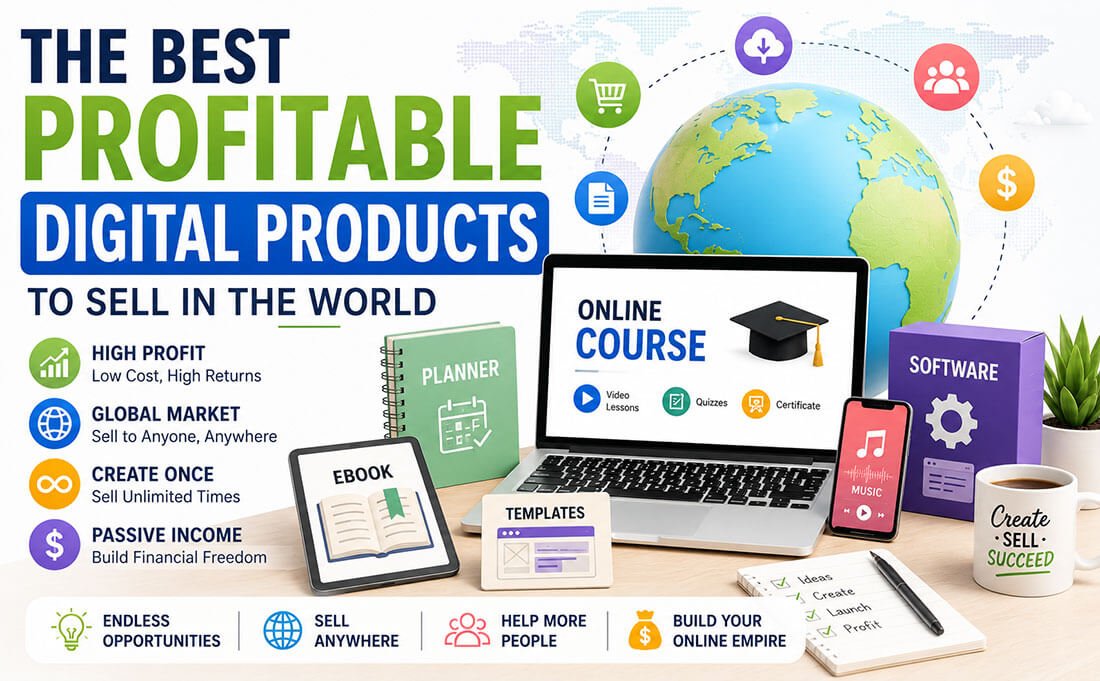 The best profitable digital products to sell in the world in 2026