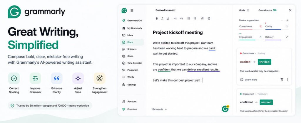 grammarly ai tool