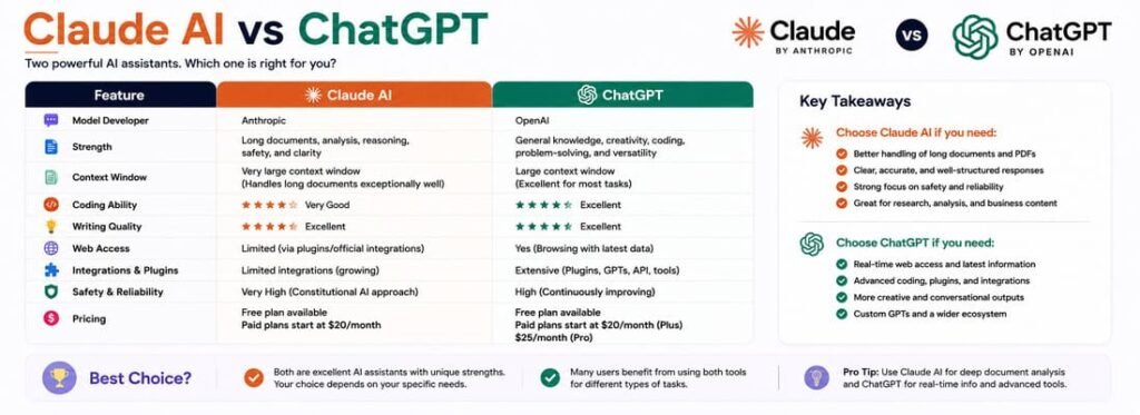 Claude AI vs ChatGPT
