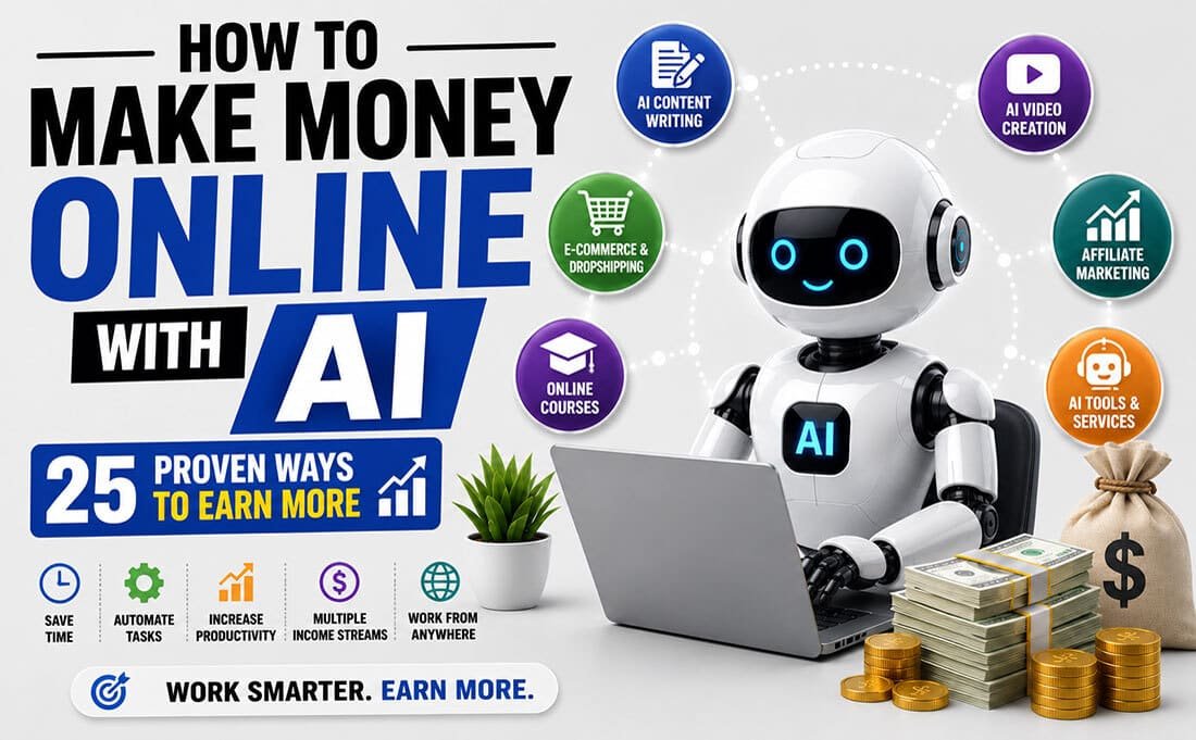 How to Make Money Online with AI in 2026: 25 Proven Ways to Earn More