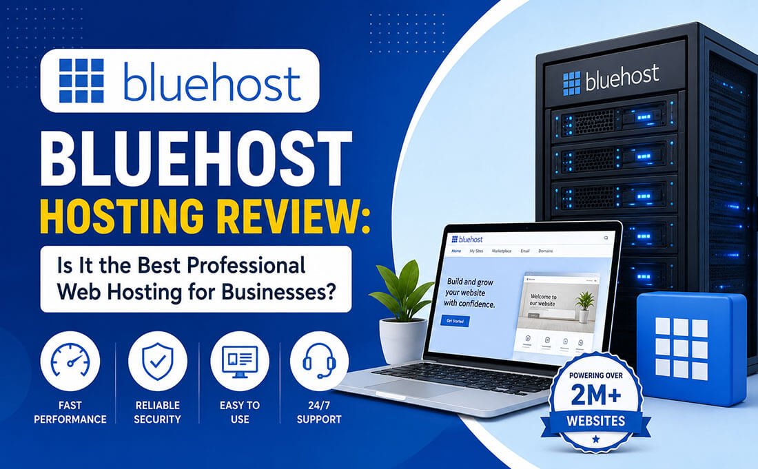 Bluehost Hosting Review 2026 – Features, Pricing, Speed, Security and Performance