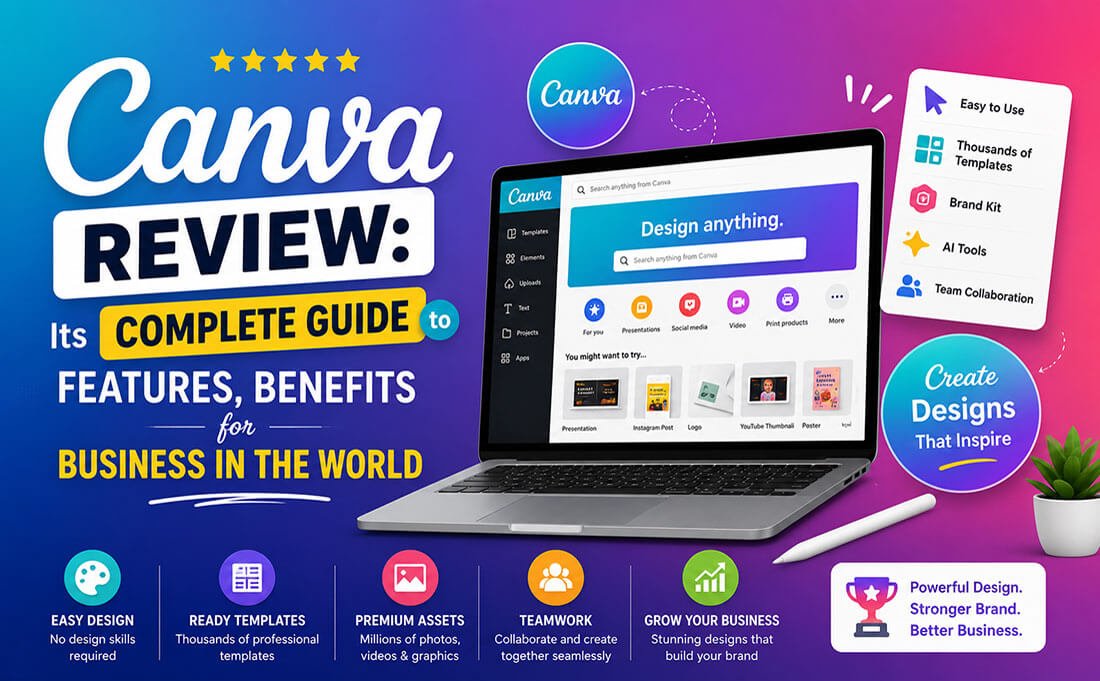 Canva Review 2026 – Complete Guide to Features, Benefits, Pricing and Business Uses
