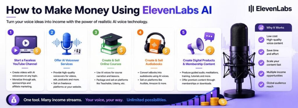 How to Make Money Using ElevenLabs AI