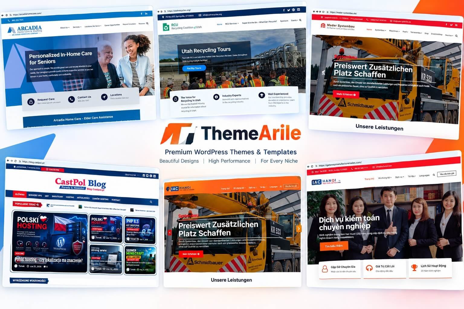 WordPress website examples