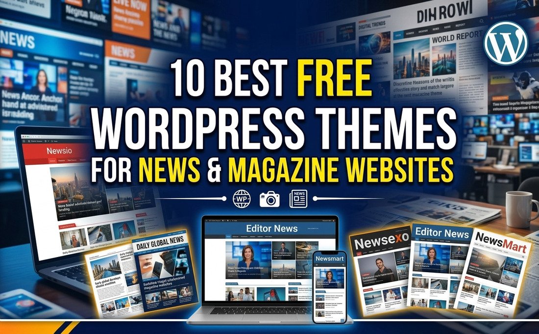 10 Best Free WordPress Themes for News & Magazine Websites