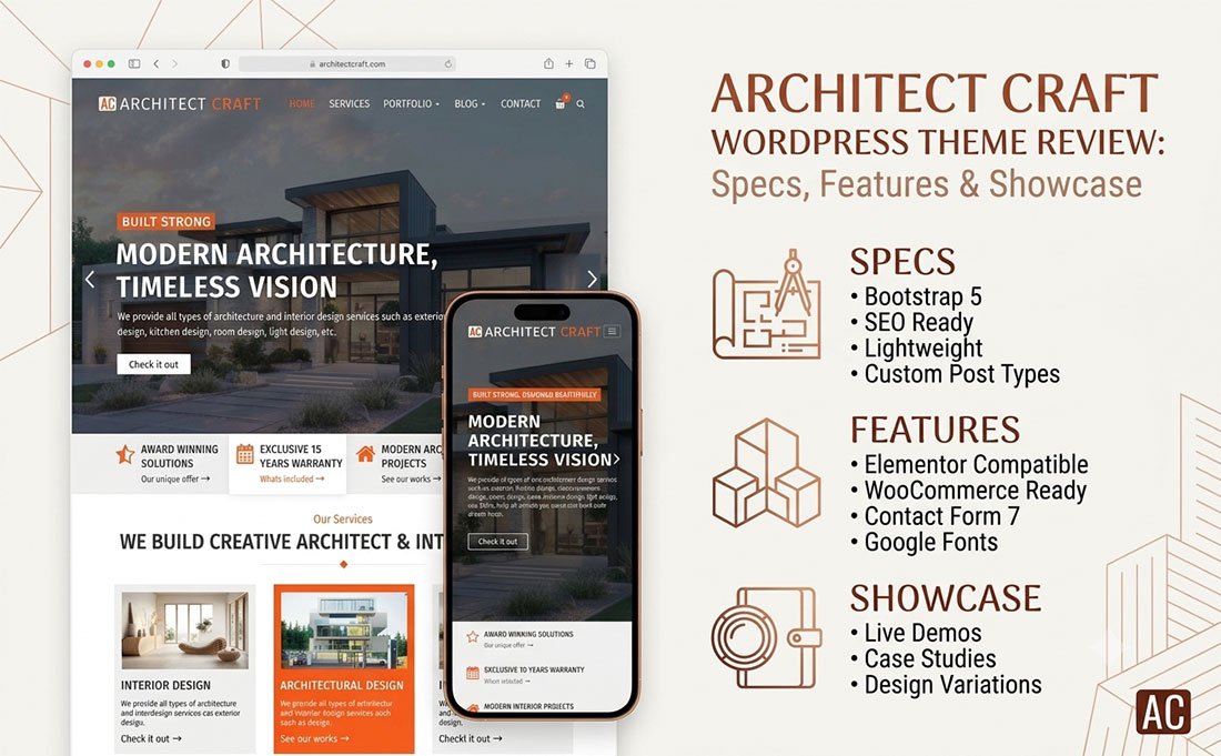Architect Craft WordPress Theme Review