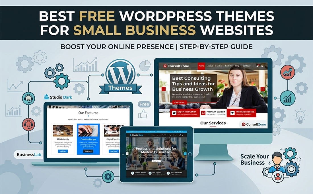 Best Free WordPress Themes for Small Business Websites