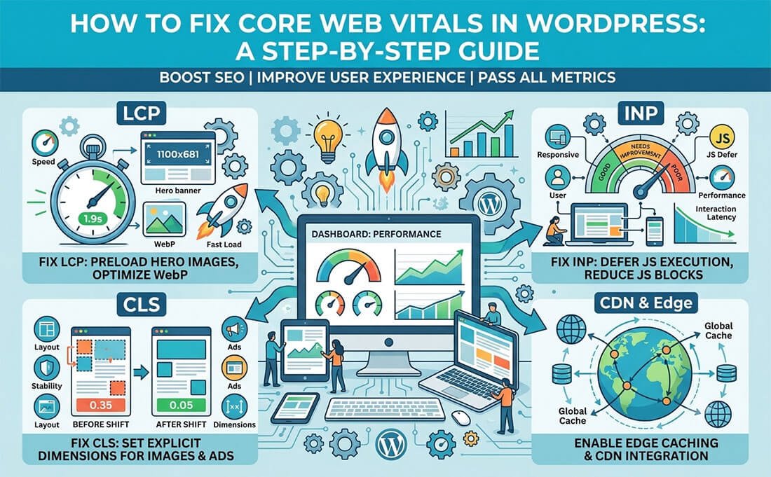 How to Fix Core Web Vitals in WordPress (A Step-by-Step Guide)