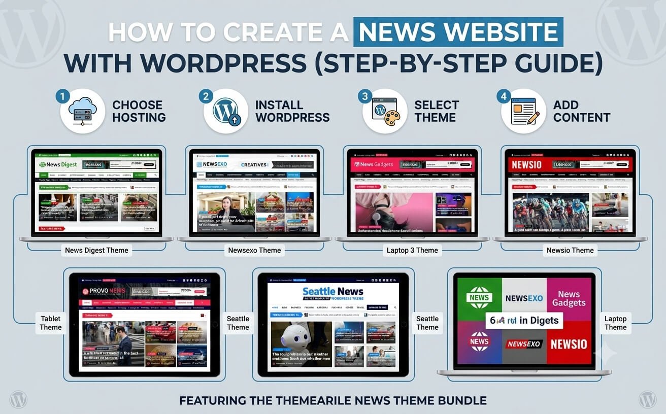 How to create a news website with WordPress guide