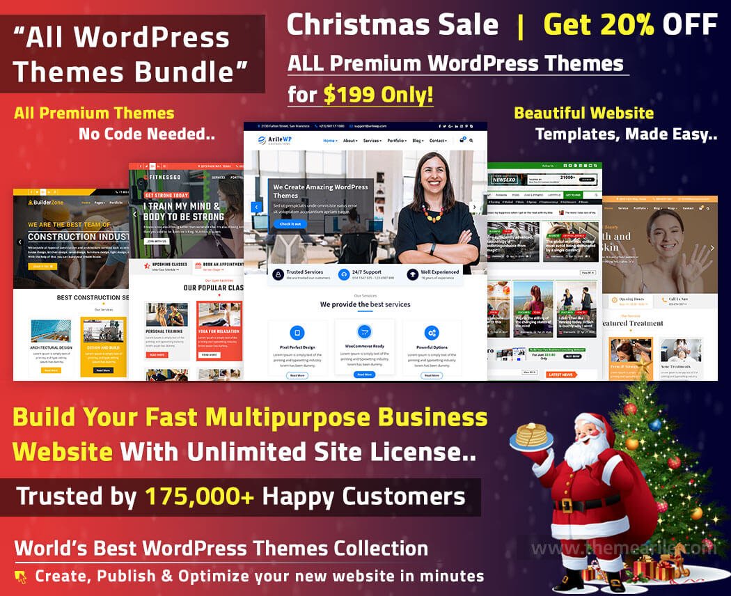 Christmas and New Year Sale themearile